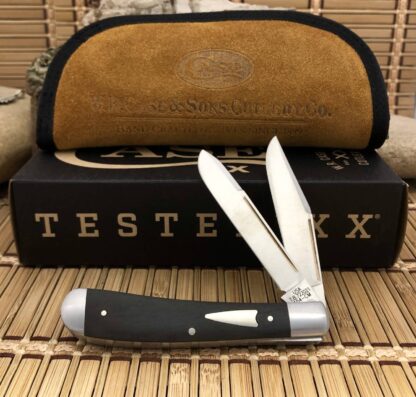 Case XX Ebony Wood 154-CM Tony Bose HT Trapper Knife