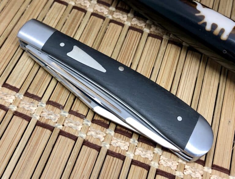 Case XX Ebony Wood 154-CM Tony Bose HT Trapper Knife - Image 4