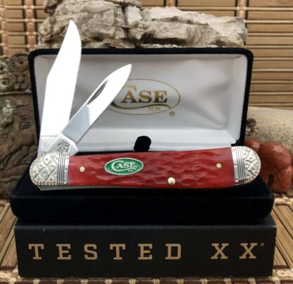 Case XX Custom MAGICIANS Green/Red Bone Copperhead Knife #08 - Image 2