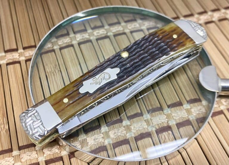 Case XX Engraved Rogers Corncob Jig ANTIQUE Bone Trapper Pocket Knife #2 - Image 4