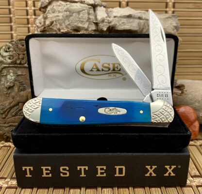 Case XX Sawcut CARIBBEAN Bone Engraved Copperhead Knife #04