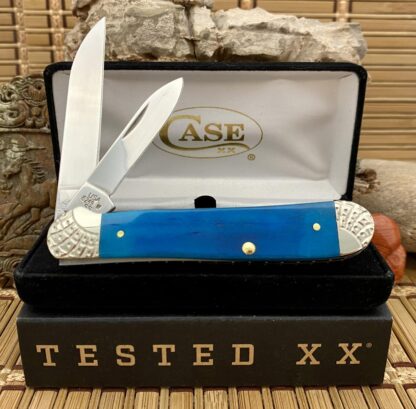 Case XX Sawcut CARIBBEAN Bone Engraved Copperhead Knife #04 - Image 2