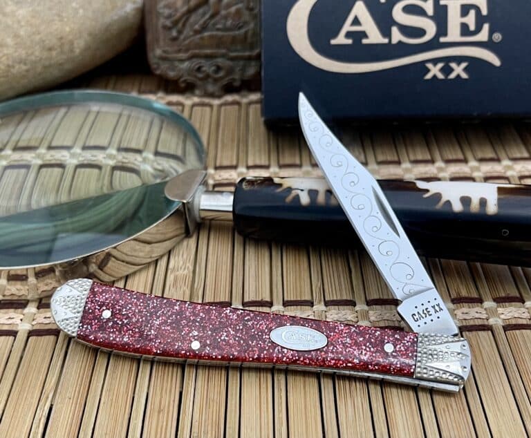 Case XX USA Custom Ruby STARDUST Kirinite Slimline Trapper Knife #03 - Image 8