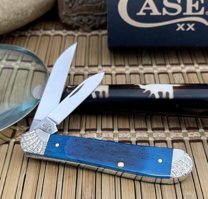 Case XX Sawcut CARIBBEAN Bone Engraved Copperhead Knife #06 - Image 2