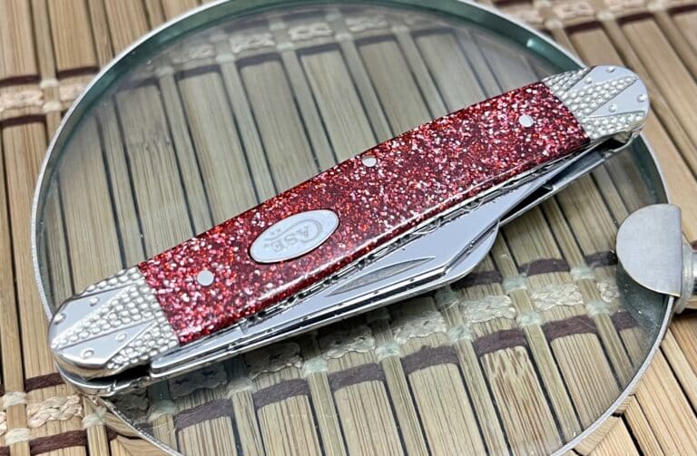 Case XX USA Custom Ruby STARDUST Kirinite Stockman Pocket Knife #02 - Image 3