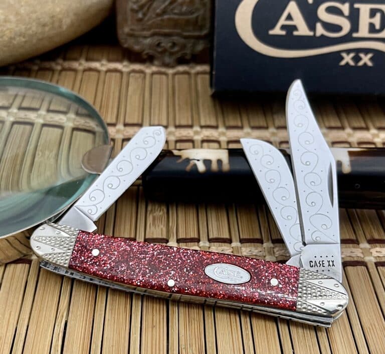 Case XX USA Custom Ruby STARDUST Kirinite Stockman Pocket Knife #02 - Image 4