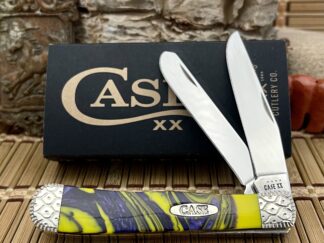 Case XX USA Beautiful Custom PARADISE Engraved Trapper Pocket Knife