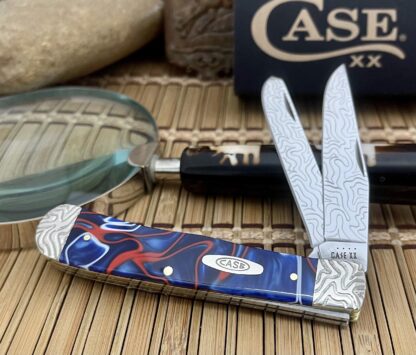 Case XX Custom PATRIOTIC Kirinite Trapper Pocket Knife #02 - Image 2