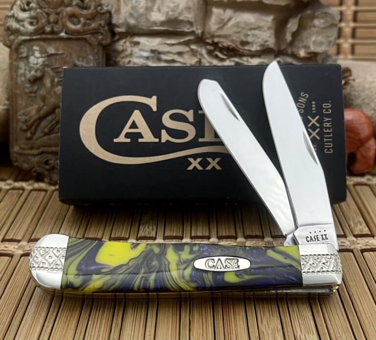 Case XX USA Beautiful Custom PARADISE Engraved Trapper Pocket Knife