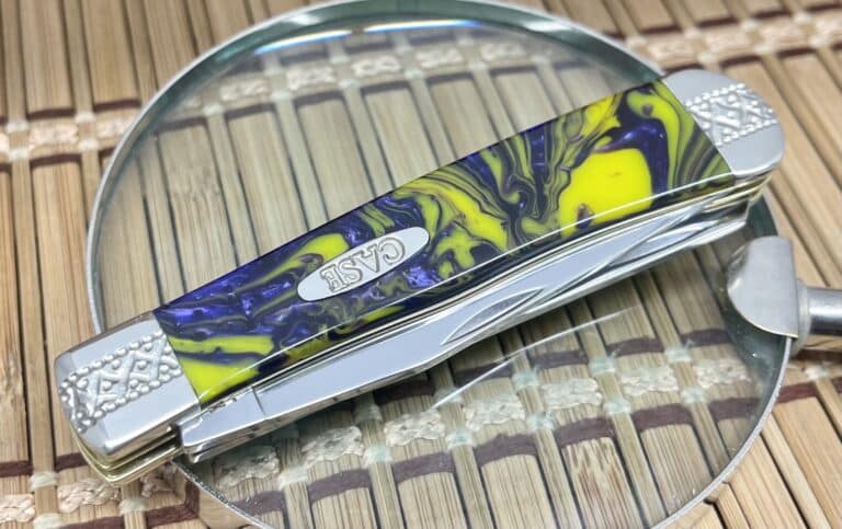 Case XX USA Beautiful Custom PARADISE Engraved Trapper Pocket Knife - Image 4