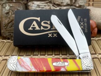 Case XX Rising Chief Engraved Trapper Pocket Knife