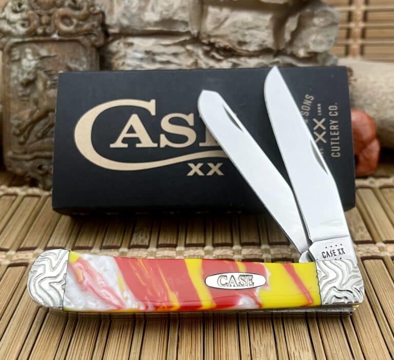 Case XX Rising Chief Engraved Trapper Pocket Knife