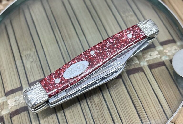 Case XX Custom Ruby STARDUST Kirinite Small Stockman Pocket Knife #02 - Image 8