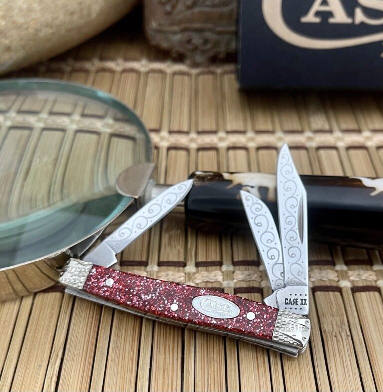 Case XX Custom Ruby STARDUST Kirinite Small Stockman Pocket Knife #02 - Image 2