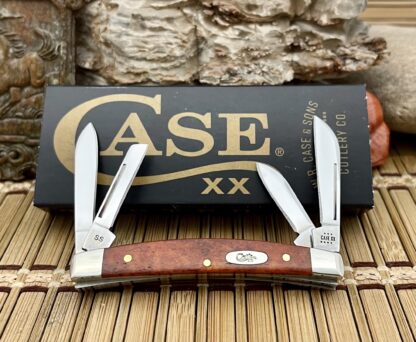 Case XX USA 2023 Smooth Chestnut Bone CA28911 Small Congress Pocket Knife