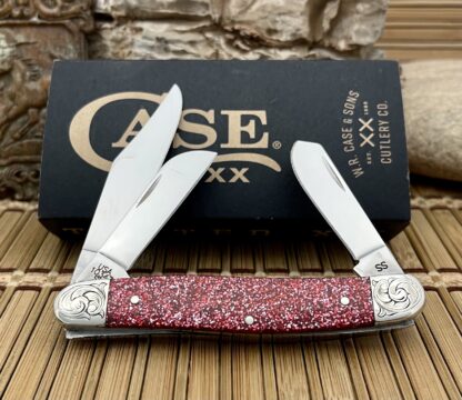 Case XX Custom Ruby Starburst Scrolled Stockman Pocket Knife - Image 2
