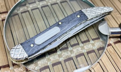 Case XX USA Beautiful Custom Gray Birdseye Maple Fishing Pocket Knife #05 - Image 3