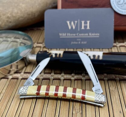 Case XX Wild Horse Custom Exotic Mexican Turquoise Small Congress Knife #1 - Image 4