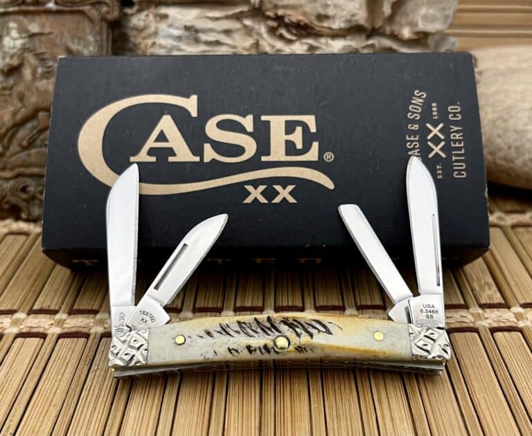 Case XX USA Custom 6.5 BONE STAG Engraved Small Congress Knife #06 - Image 2