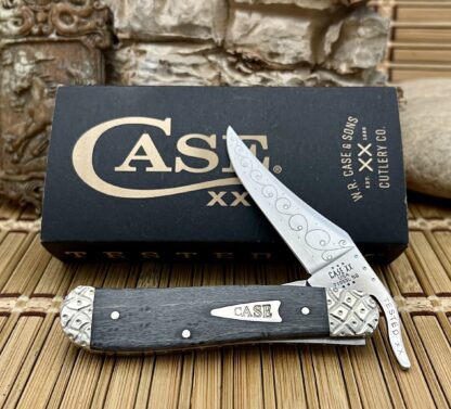 Case XX USA Beautiful Custom Gray Birdseye Maple Russlock Pocket Knife #03