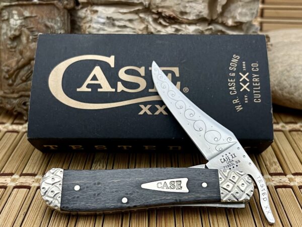 Case XX USA Beautiful Custom Gray Birdseye Maple Russlock Pocket Knife #03