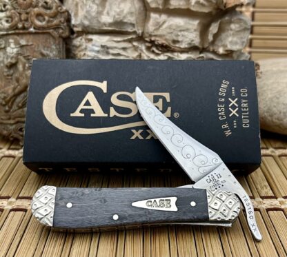 Case XX USA Beautiful Custom Gray Birdseye Maple Russlock Pocket Knife #04