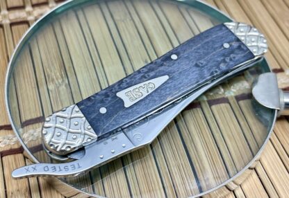 Case XX USA Beautiful Custom Gray Birdseye Maple Russlock Pocket Knife #04 - Image 4