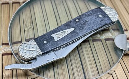 Case XX USA Beautiful Custom Gray Birdseye Maple Russlock Pocket Knife #05 - Image 3