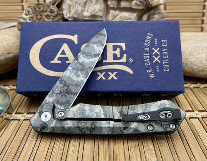 Case XX USA 2023 OD Green Anodized S35VN Camo 64636 Kinzua Flipper Knife - Image 2