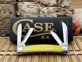 Case XX USA 2023 Smooth Yellow Bone Diamond XX 1/500 Small Congress Pocket Knife