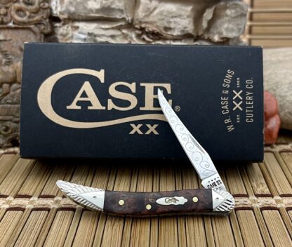 Case XX Custom Brown Maple Burl Texas Toothpick Knife #07