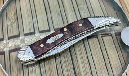 Case XX Custom Brown Maple Burl Texas Toothpick Knife #07 - Image 3