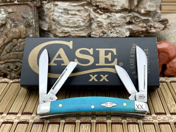 Case XX USA 2023 Smooth Caribbean Bone Diamond XX 1/500 Small Congress Knife