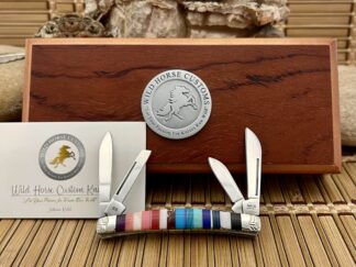 Case XX Wild Horse Custom PATCHWORK Gemstone AAA+++ Small Congress Knife #3