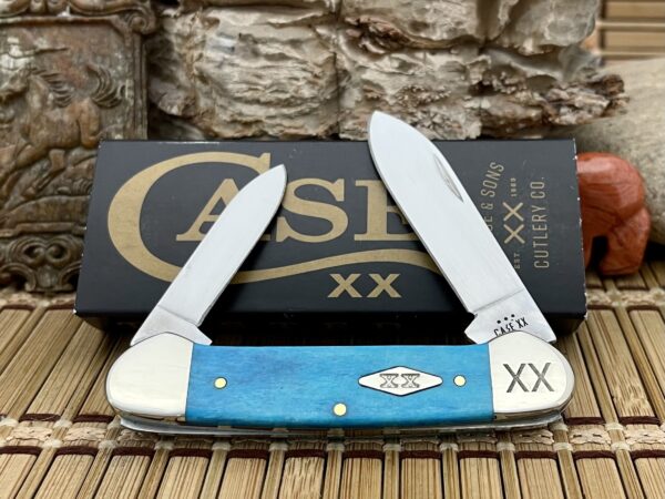 Case XX USA Caribbean Bone Diamond XX 1/500 Canoe Pocket Knife