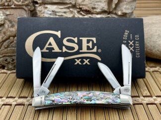 Case XX USA 2023 Genuine ABALONE Exotic 12026 Small Congress Pocket Knife
