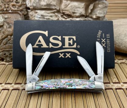 Case XX USA 2023 Genuine ABALONE Exotic 12026 Small Congress Pocket Knife