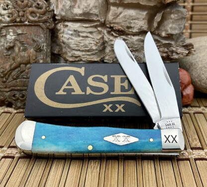 Case XX USA Smooth Caribbean Bone Diamond XX 1/500 Stainless Trapper Knife