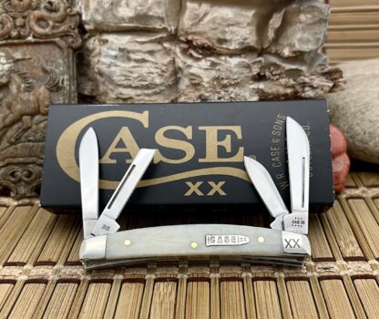 Case XX USA Smooth Natural Bone Bullet XX 1/500 Small Congress Pocket Knife