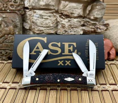 Case XX USA 2023 Beautiful Red ROSES Bone 1/500 XX Small Congress Pocket Knife