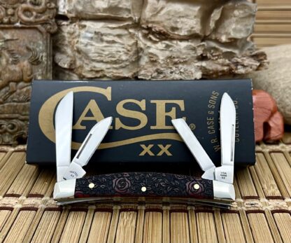 Case XX USA 2023 Beautiful Red ROSES Bone 1/500 XX Small Congress Pocket Knife - Image 3