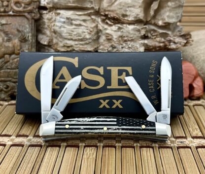 Case XX USA Natural Bone VINTAGE FLAG Bullet XX 1/500 Small Congress Knife - Image 2