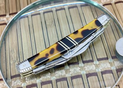 Case XX Wild Horse Custom Tortoise & Black Onyx Small Congress Knife #1 - Image 3
