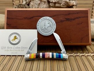 Case XX Wild Horse Custom PATCHWORK Gemstone Small Congress Knife #3