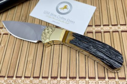 Buck 113 Wild Horse Custom Amber Stag & Fossil Ranger Skinner #1 - Image 5