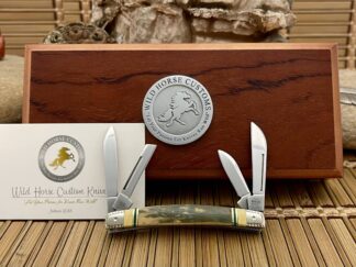Case XX Wild Horse Custom Mammoth & Jade Small Congress Pocket Knife #2