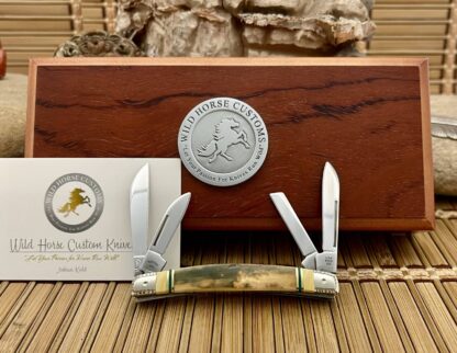 Case XX Wild Horse Custom Mammoth & Jade Small Congress Pocket Knife #2 - Image 4