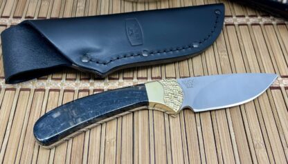 Buck 113 USA Wild Horse Custom Black Cross-Cut Mammoth Ranger Skinner Knife #01 - Image 6