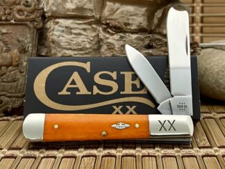 Case XX USA 2024 Smooth Persimmon Bone Diamond XX 1/500 Razor Knife