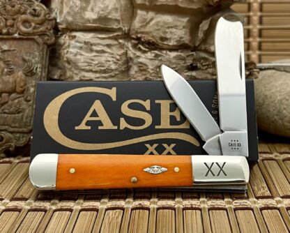 Case XX USA 2024 Smooth Persimmon Bone Diamond XX 1/500 Razor Knife